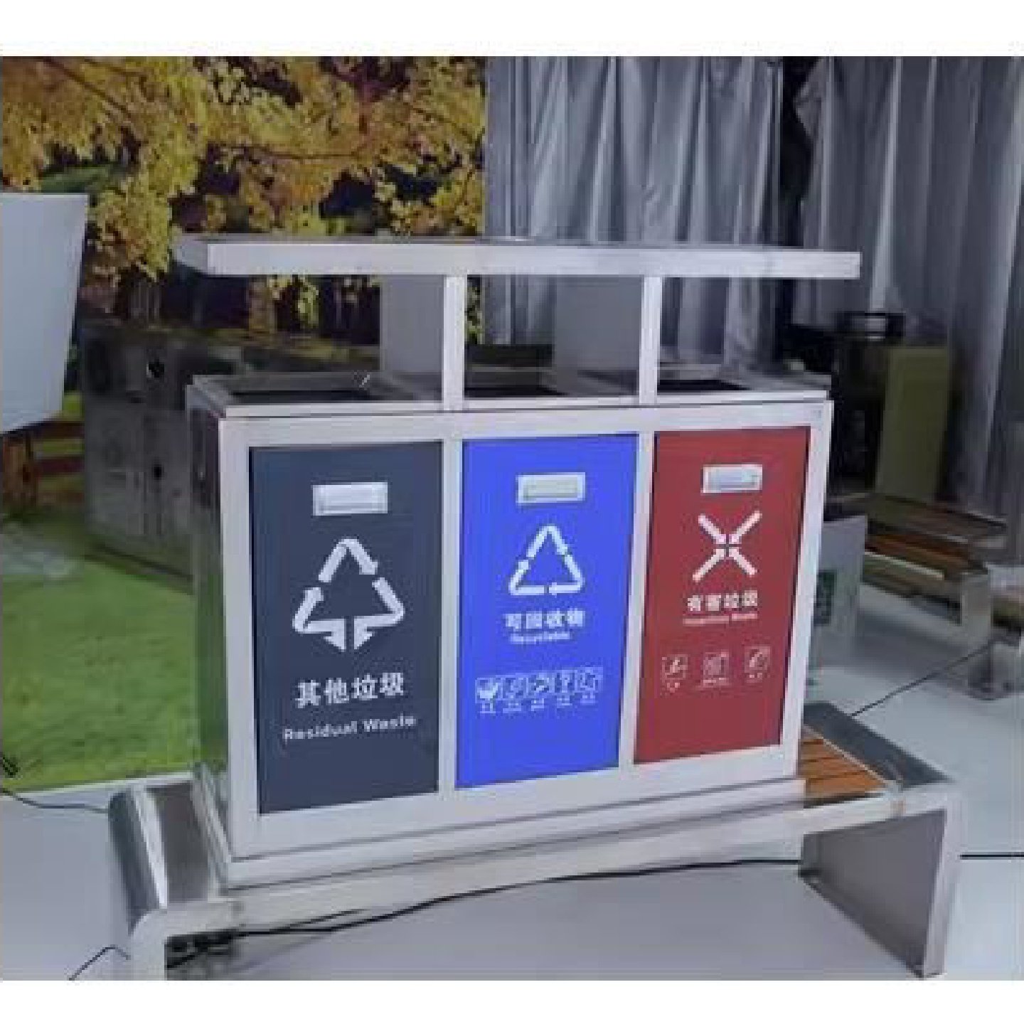 户外垃圾桶不锈钢公园景区分类垃圾箱小区街道室外垃圾果皮箱定制,家庭/个人清洁工具,垃圾桶,淘宝优惠券,粉丝福利购,淘宝优惠卷