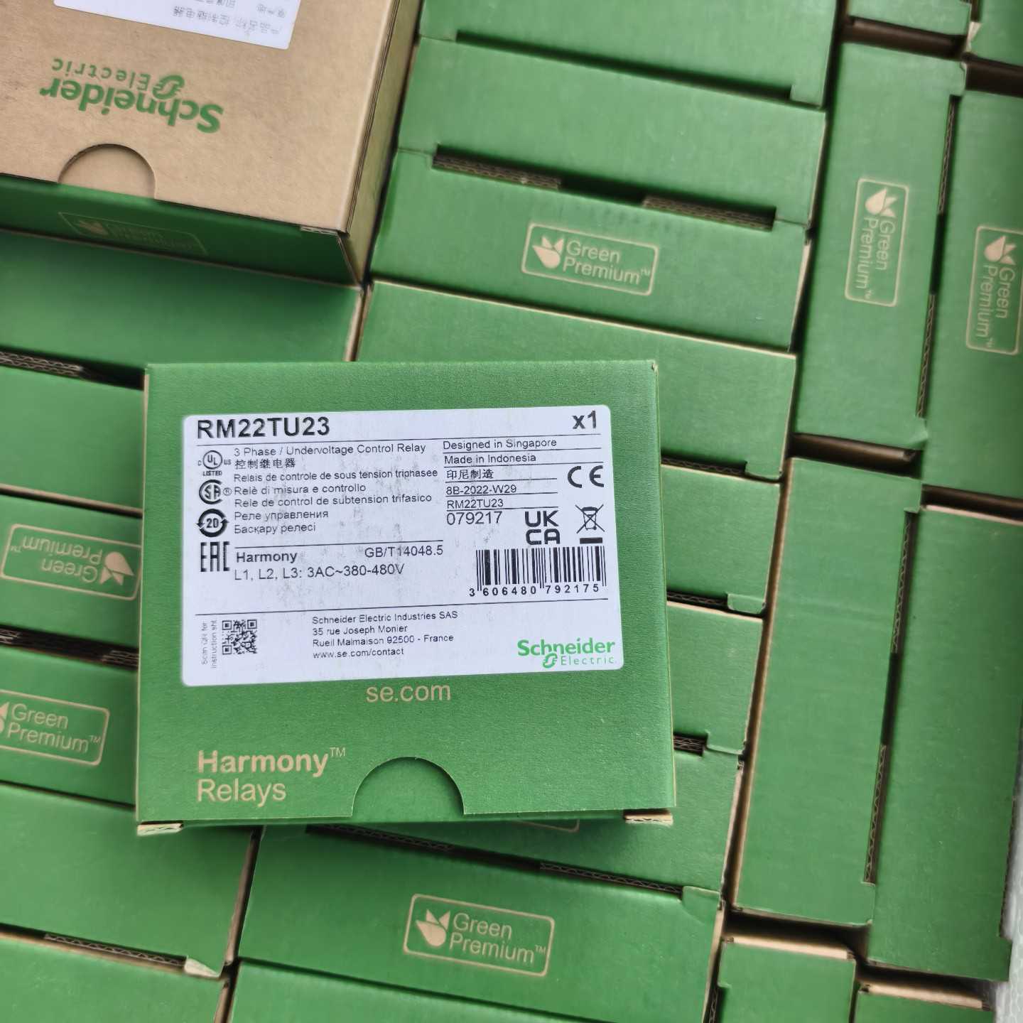 施耐德RM22TU23控制继电器，全新原装正品，数量50个，--议价商品