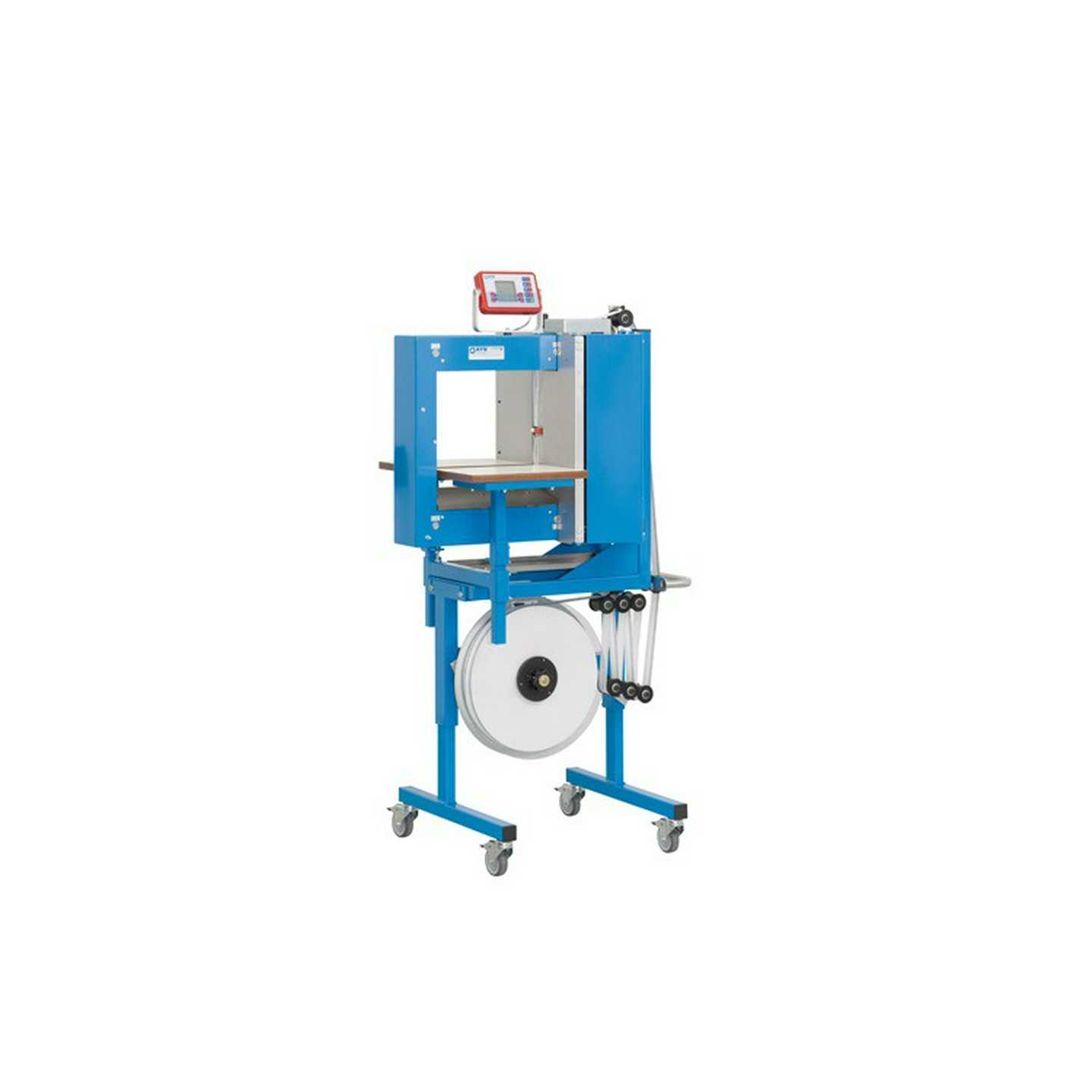 瑞士原装全自动ATCS束带机OPP膜带牛皮纸带捆扎机US-2000AD