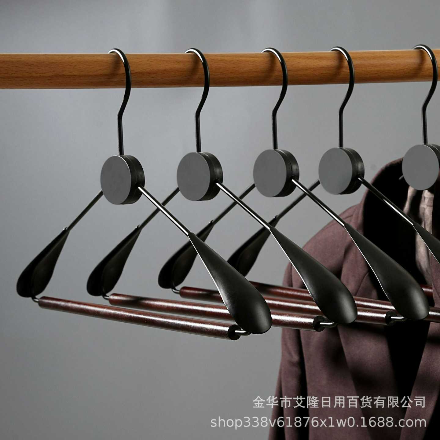 整理师推荐榉木衣家用挂衣防滑无痕衣服挂子高端成人衣撑晾衣架