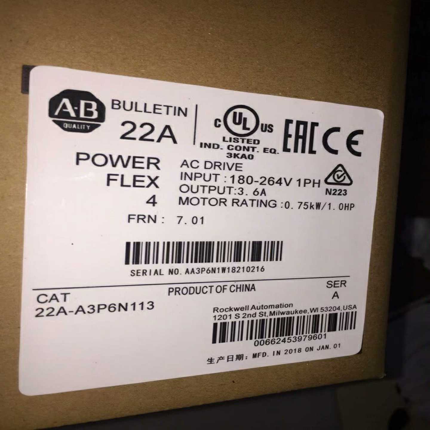 AB变频器22A-a2p3a4p5A3P6N1041询价