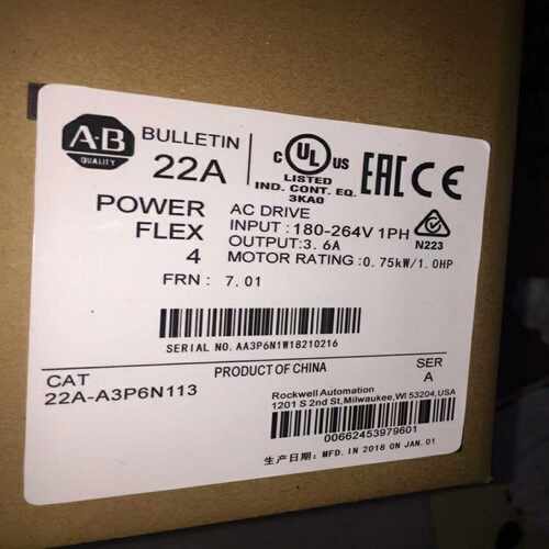AB变频器22A-a2p3a4p5A3P6N1041询价