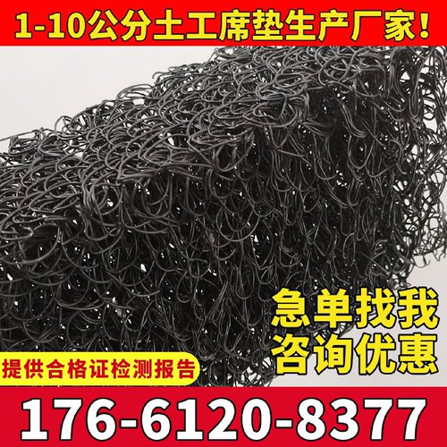 土工席垫网状交织排水板挡土墙rcp渗排水网垫pff整体式复合反滤层