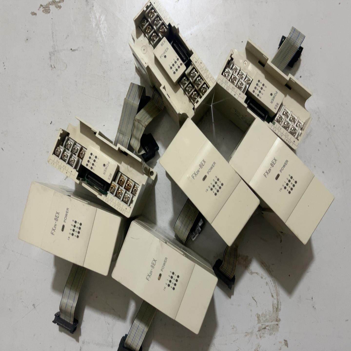 【请询价】拆机三菱FX2NPLC扩展模块FX2N-8EX功能正常外观一