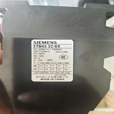 咨询-接触器3TB4322-OX
