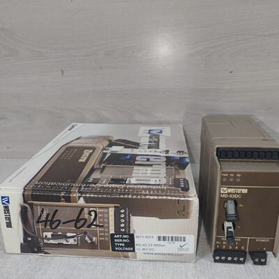 Westermo MD63 ST 820NM Fiber Optic Modem 30710001