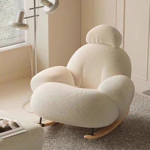 摇椅家用阳台躺椅休闲椅客厅沙发椅网红单人沙发懒人椅大白摇摇椅