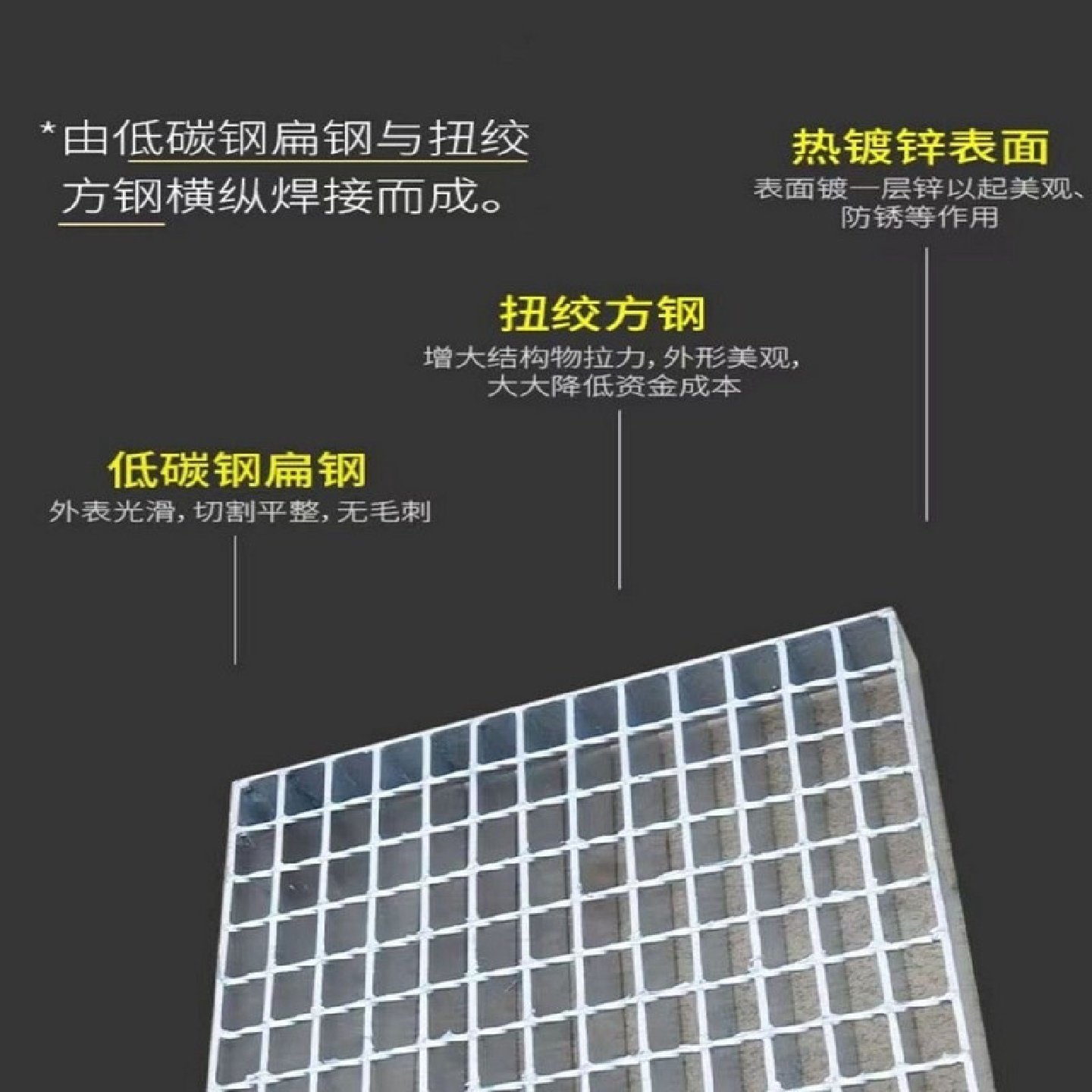 热镀锌钢格板排水沟不锈钢钢格栅盖板楼梯踏步格栅板下水道网格板,基础建材,排水沟槽/盖板,淘宝优惠券,粉丝福利购,淘宝优惠卷