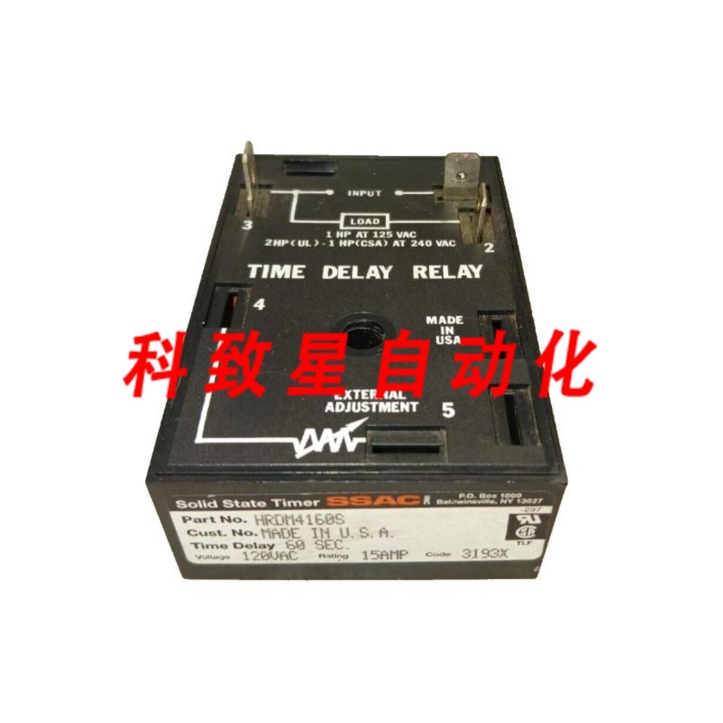 工业配件SSAC HRDM4160S固态 120VAC延时继电器60秒
