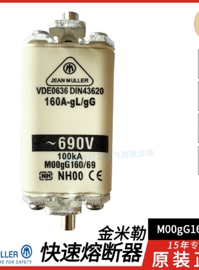 JEANMULLER熔断器M00gG160/69100A125A160AgGN5084305690V