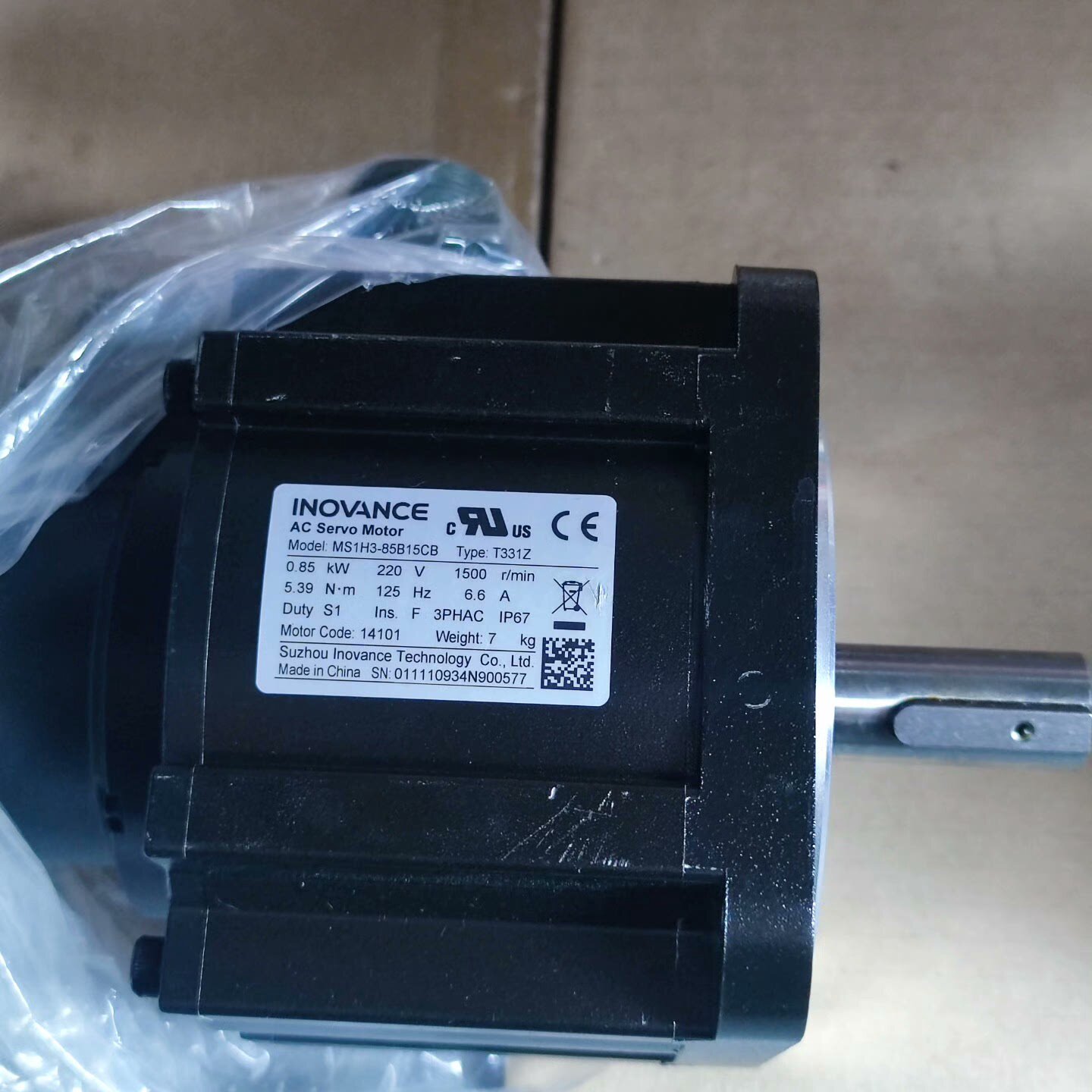 汇川MS1H3-85B15CB-T331Z伺服电机 0.85--议价商品