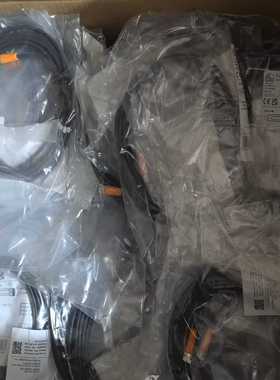 询价拍~EVC151德国IFM易福门M8母头直插四芯连接线缆