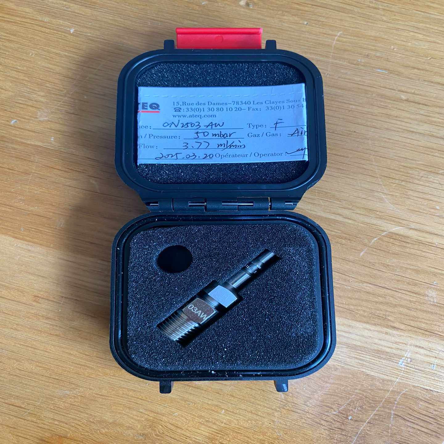 ATEQ阿黛凯CN2503-AW标准漏孔，规格CN2503A--议价商品