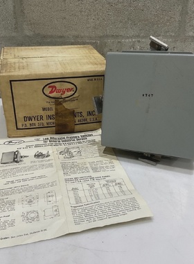 DWYER 182410 WP SERIES 1800 LOW DIFFERENTIAL PRESSURE SWITCH