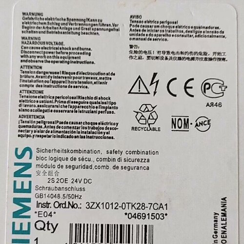 询价/安全继电器3TK28212CB301CB303TK