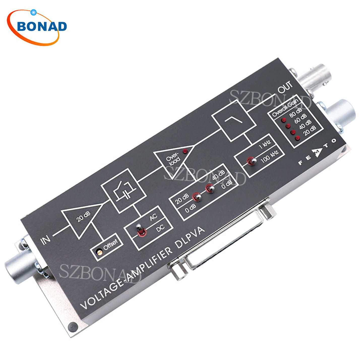 德国FEMTO授权代理DLFPVA-100-F单端双极电压放大器100kHz可变增