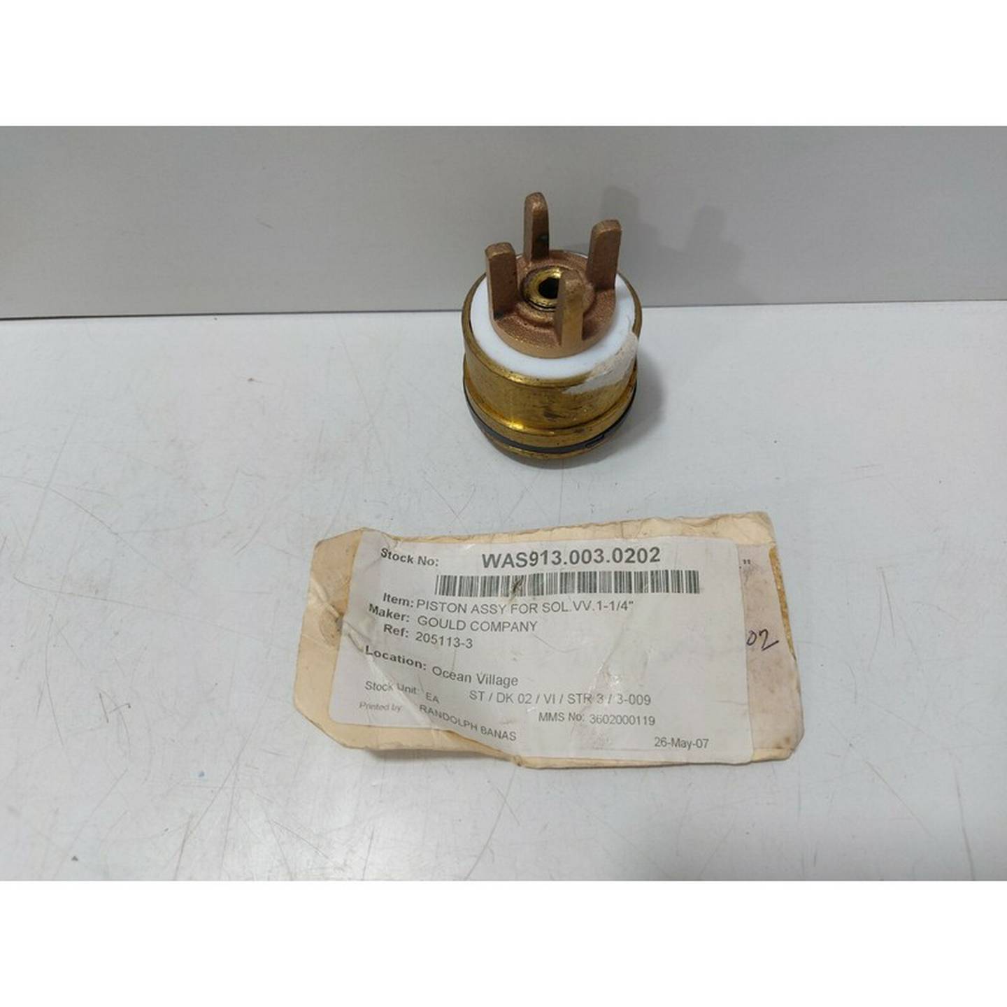 议价-GouldICompany205113-3活塞组件适用于於Sol.Valv1-1/4