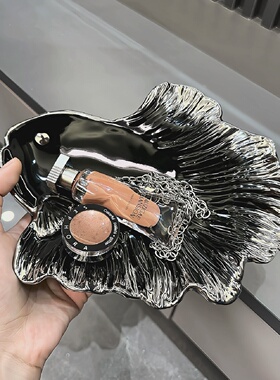 高颜值锦鲤钥匙收纳摆件客厅玄关收纳盘家居装饰品入户置物架托盘