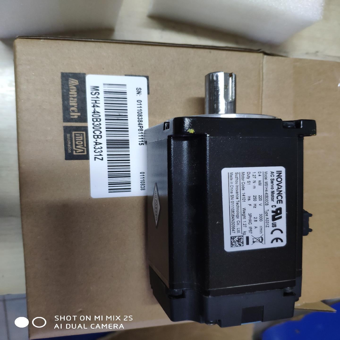 汇川伺服电机400WMS1H4-40B30CB-A331Z询价