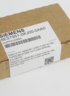 议价S7300 Memory Card 512Kb 6Es79510Kj000Aa0 6Es7 951 Neu Ov