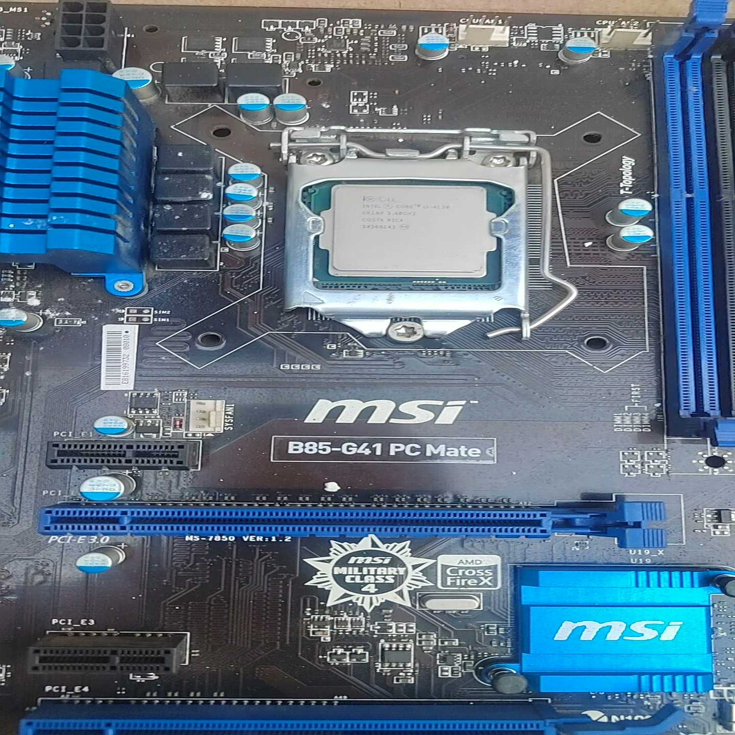 微星B85-G41PC主板i3-4130CPU-议价