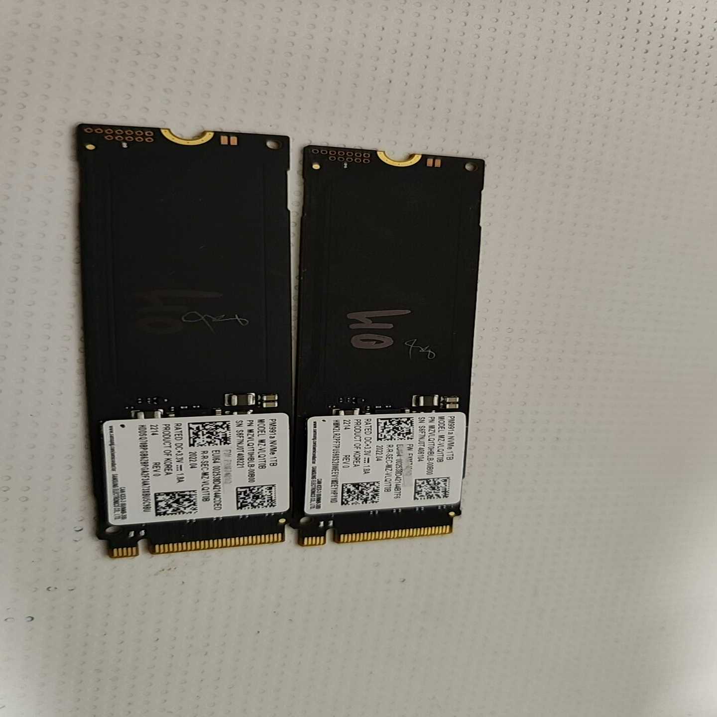 Samsung全新现货5条三星PM991a1TB--议价商品