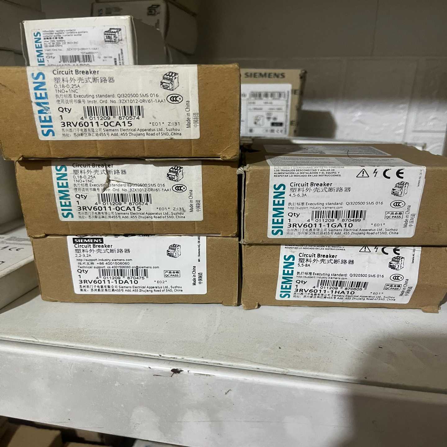 断路器3RV6011-0CA152个询价