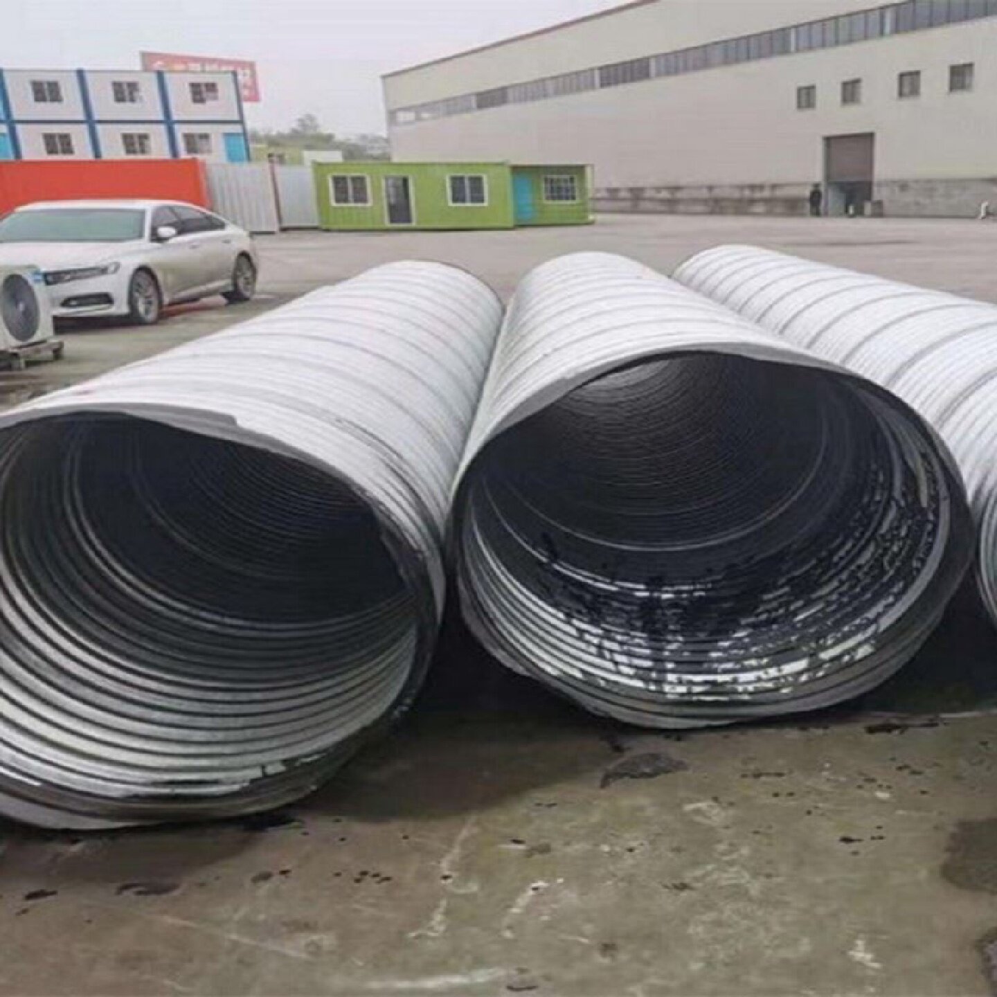 工程排水管道定做大口径金属钢制波纹管整装拼装波纹管涵桥梁涵管