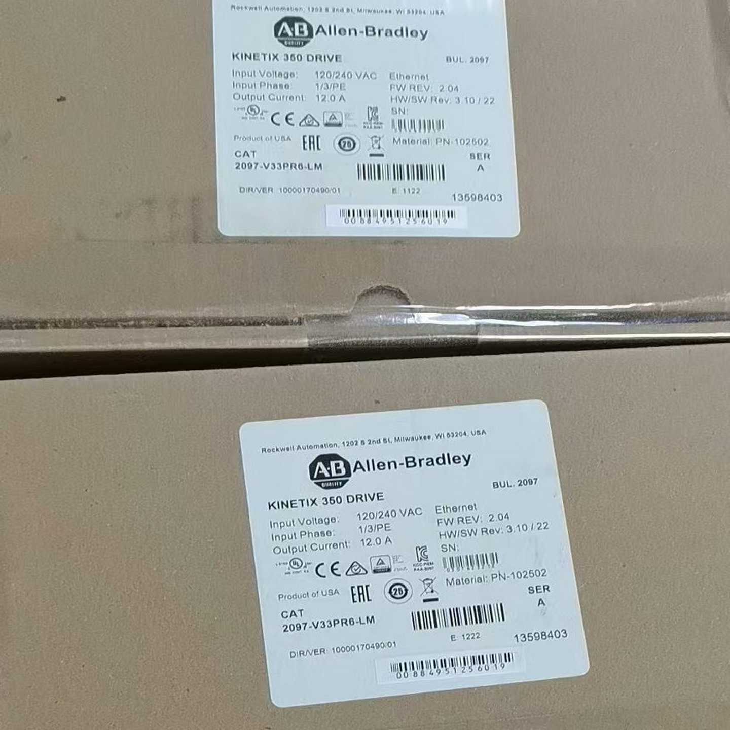 议价伺服系列2097-V33PR6-LMAB罗克韦适用