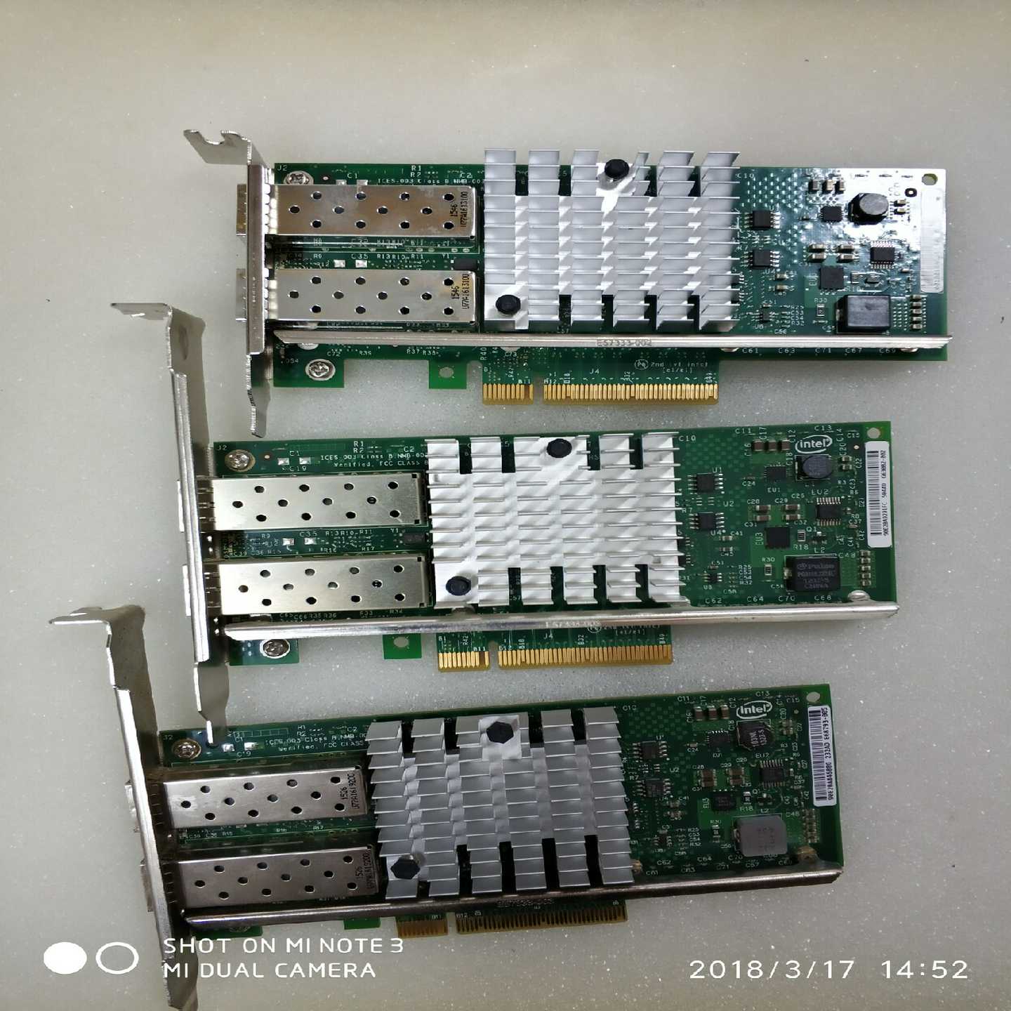 英特尔X520-SR2DA282599ES双口万兆光--议价商品