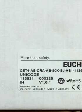 Euchner 113631 安士能开关 CET4-AS-C【侨报商行】