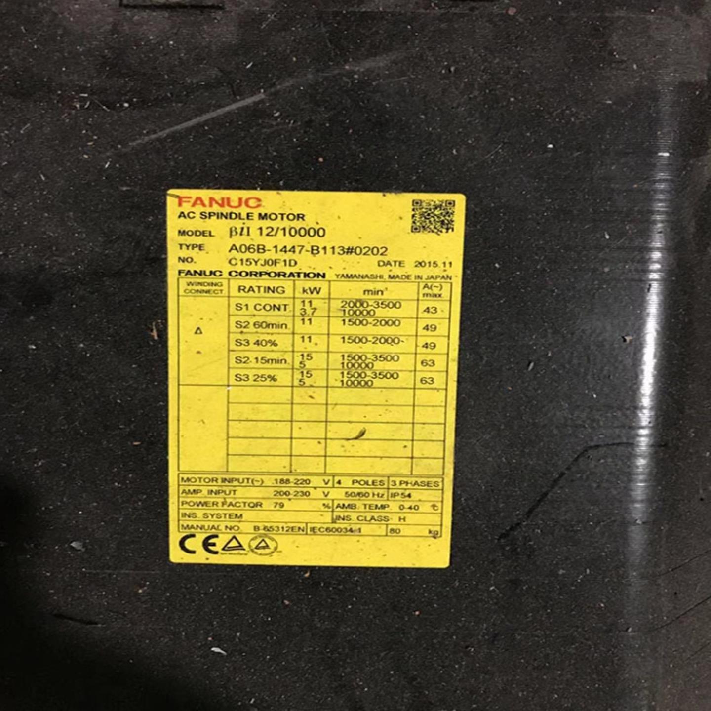 Fanuc发那科 A06B-1447-B113主轴电机A06B-2447-B113 检测