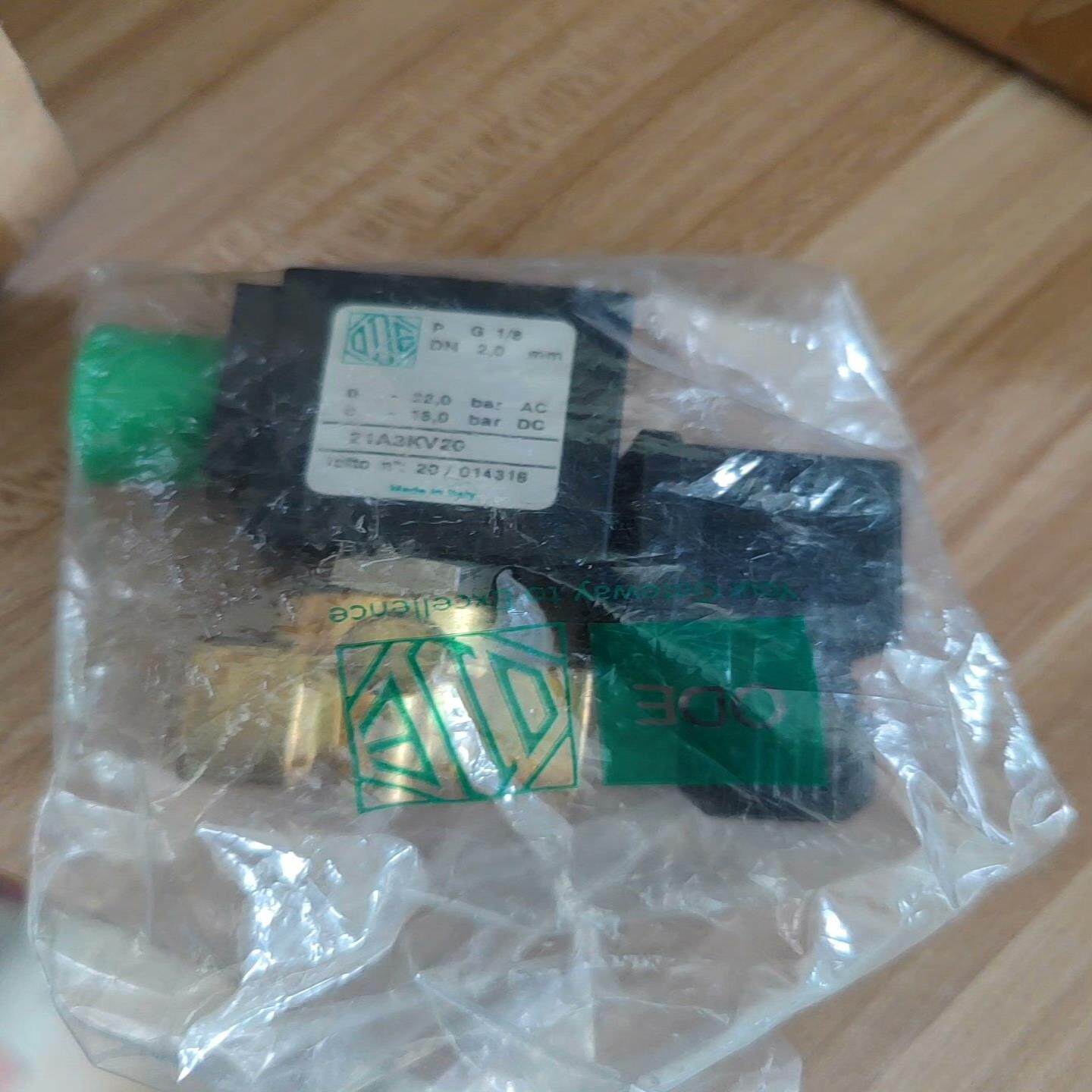 【星慕电子】意大利ODE二位二通常闭阀门21A3KV20黄铜电磁阀