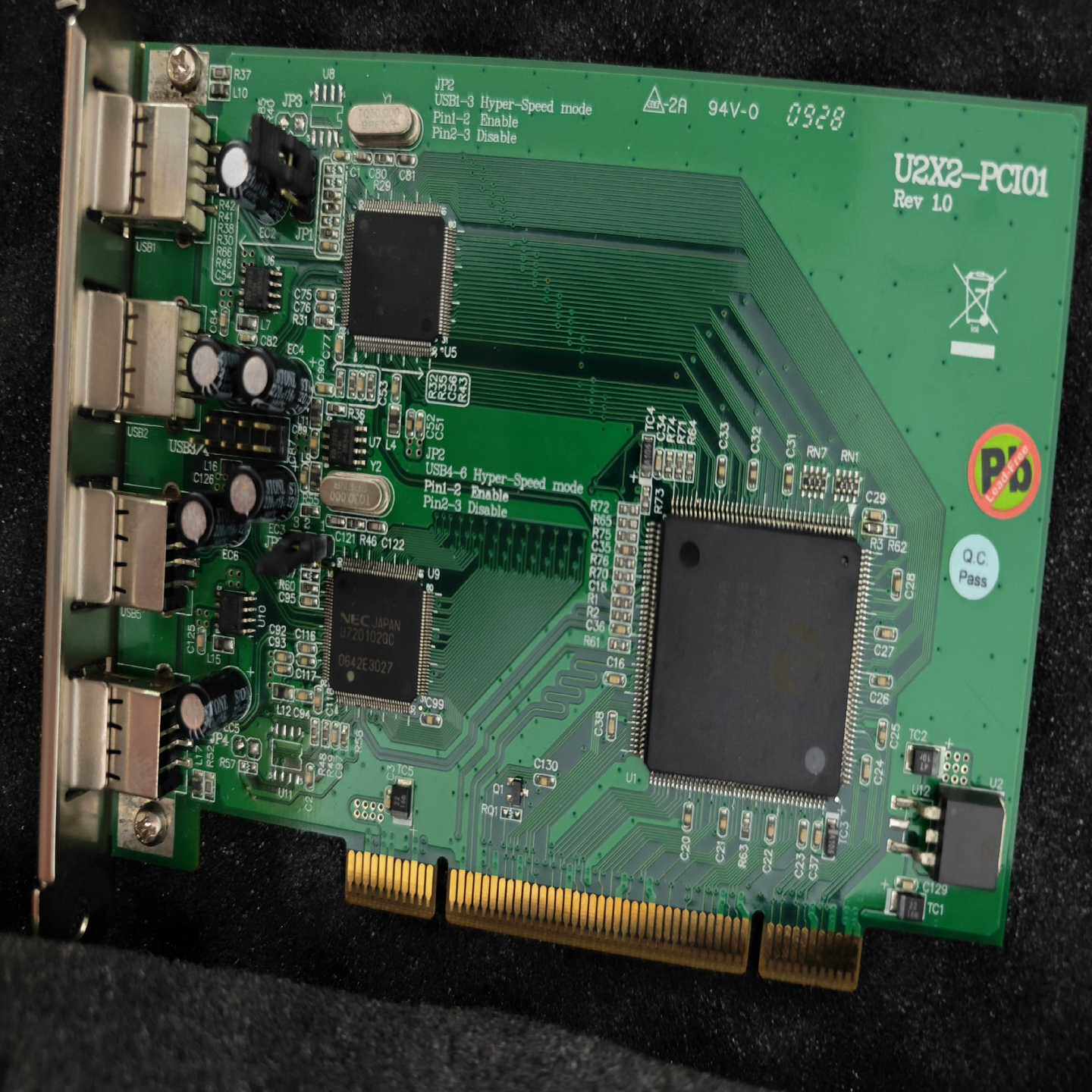 U2X2-PCI01 REV1.0 双通道USB 2.0 转（佳毅工控）