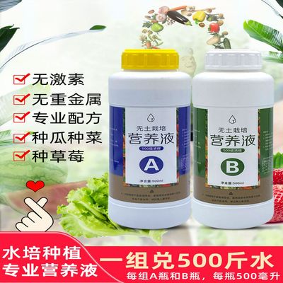 水培营养液蔬菜专用阳台无土栽培瓜果肥料草莓水耕通用浓缩营养肥