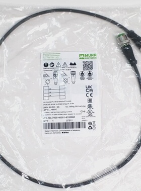 6Pcs.MURR  7000400016330060 M12 MALE 0  M12 FEMALE 0 ACOD. P