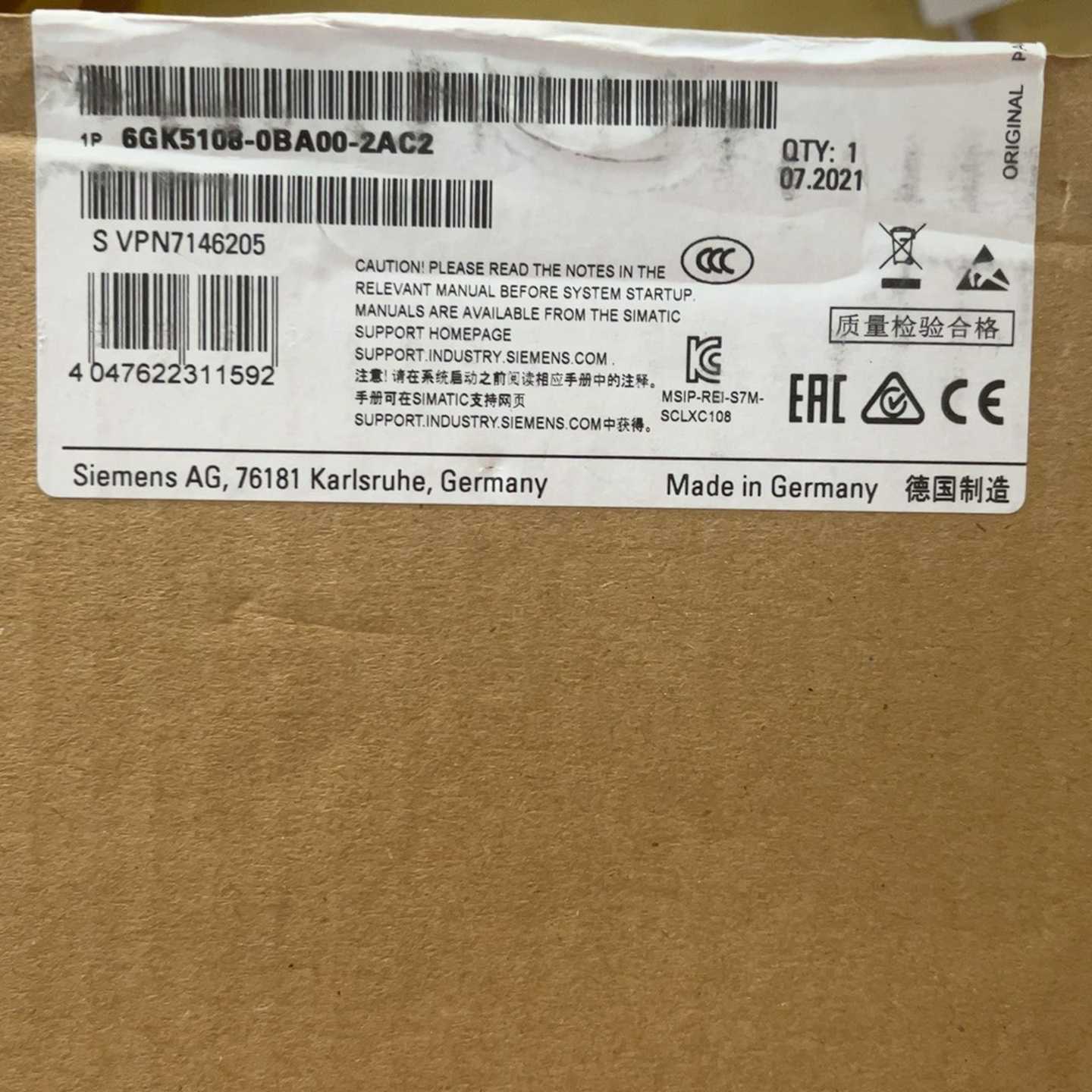 6GK5108-0BA00-2AC2一台询价