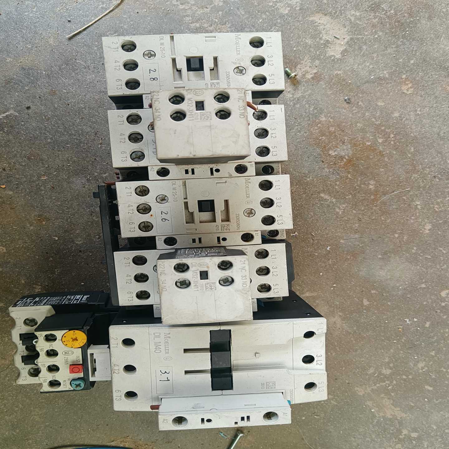 询价金钟穆勒接触器DIL25-10两只DIL32-10两