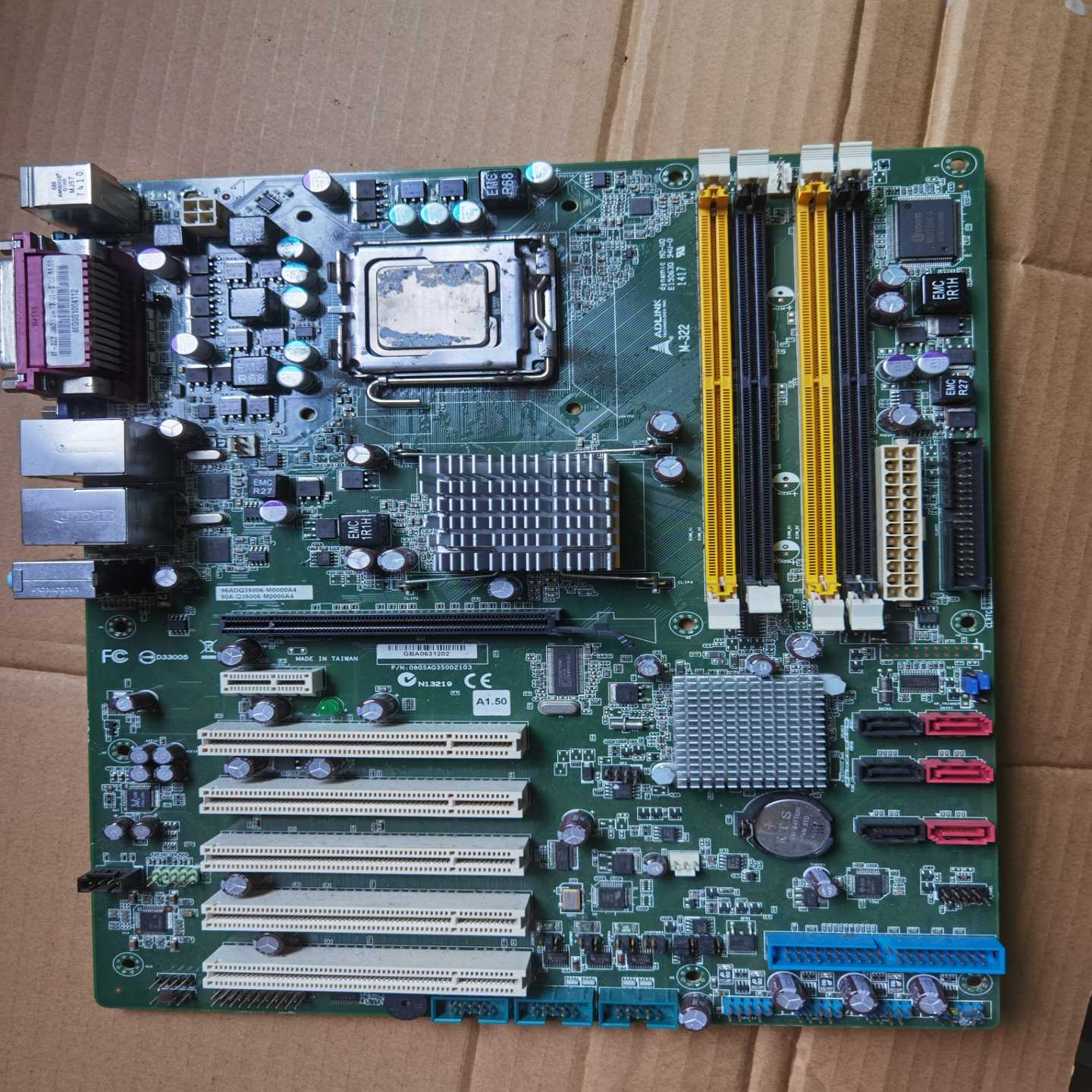 咨询-凌华双网卡工控机主板M-322M-322工业设备控制