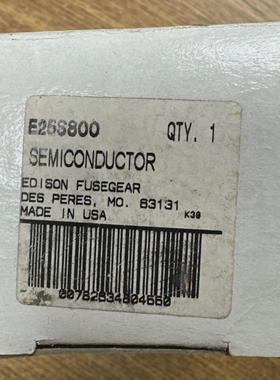 EDISONE25S800800A250VAC/DCSEMICONDUCTORFUSE*NEWINBOX