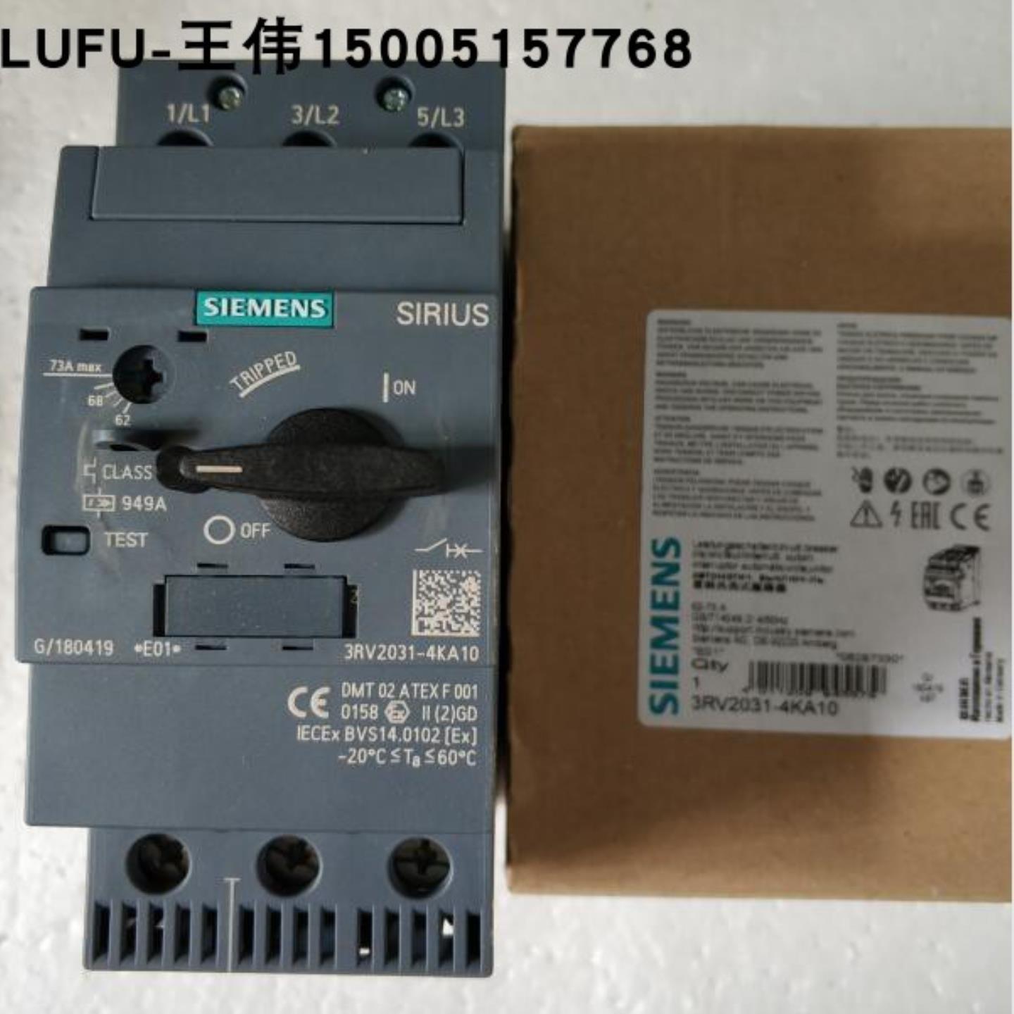 3RV2031-4KA10西门子断路器全新原装现货，假一赔十