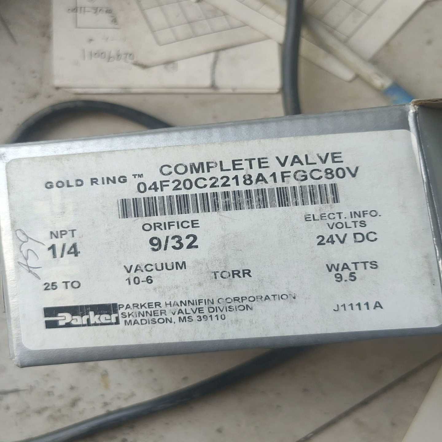 派克04f20c2218a17fgc80v电磁阀一个如图询价