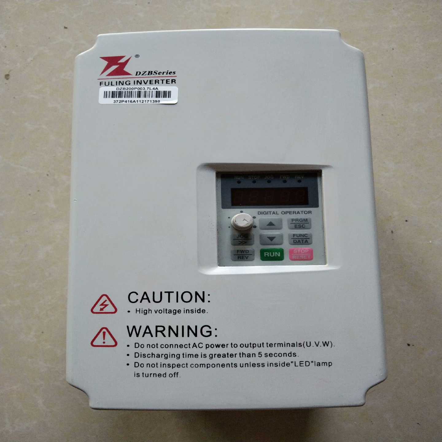 富林变频器DZB200P003.7L4A，实物如图，询价