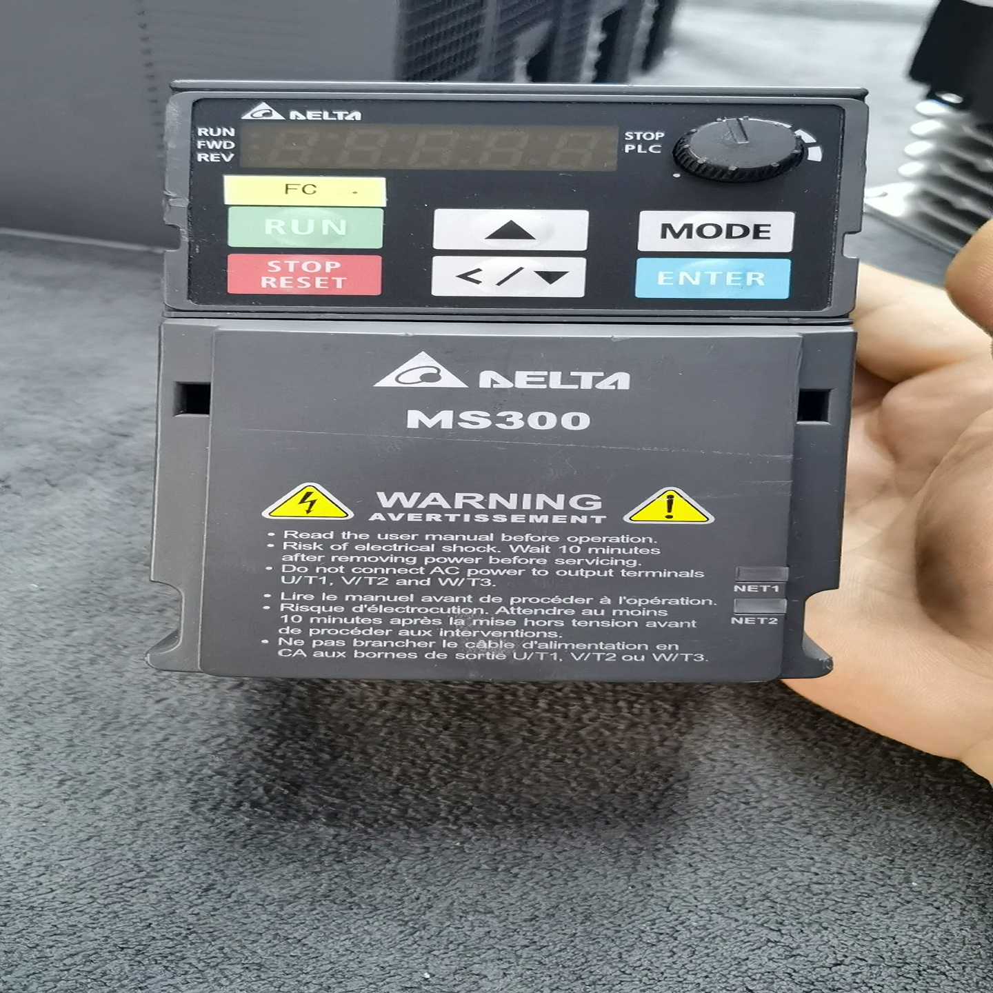 【议价】台达MS300系列200W变频器VFD1A6MS21AN适用