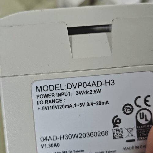 寻I台达PLC模拟量模块DVP04ADH3台湾原装功能完