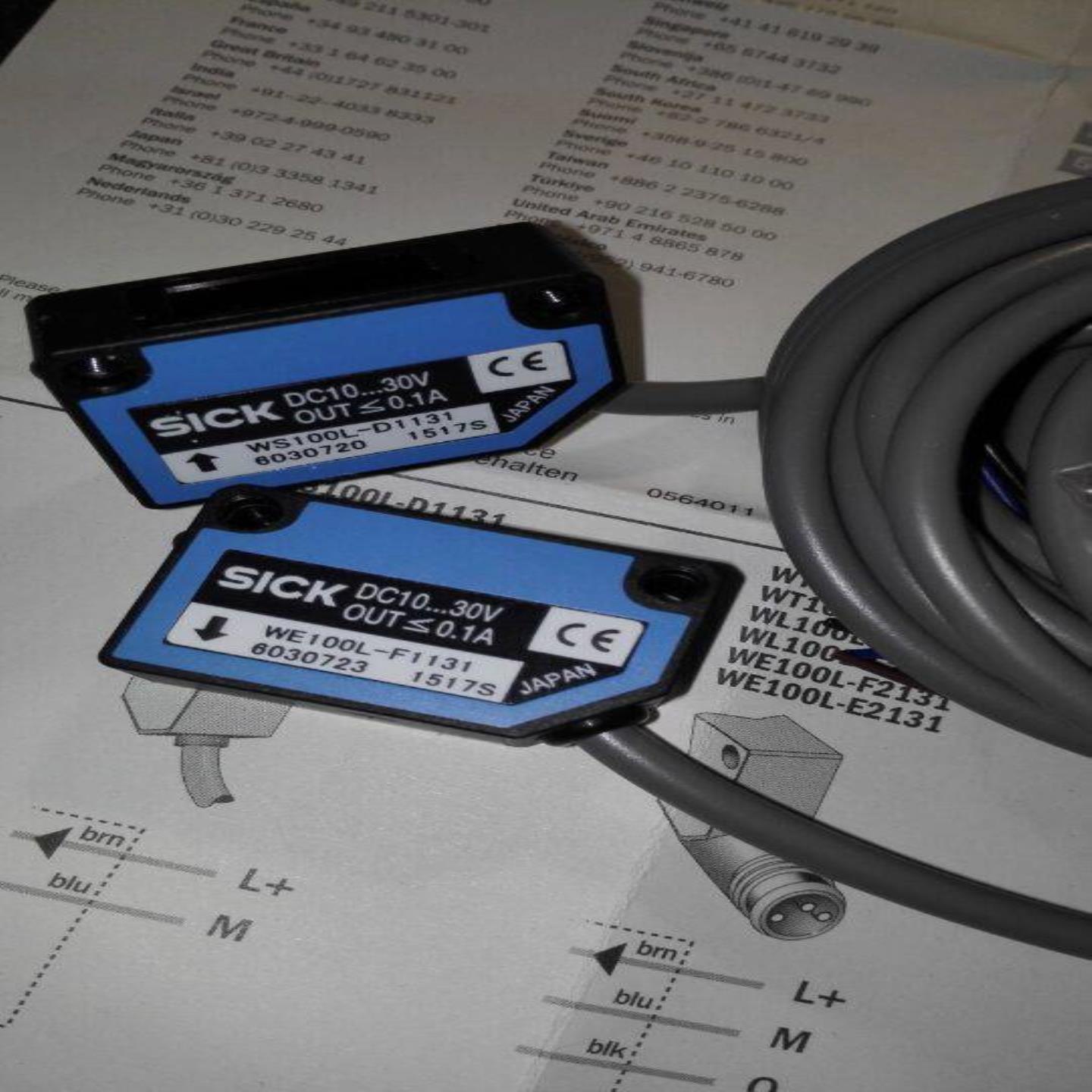 配件施克激光传感器对射型的 SICK WE100L-F1131 151S 激光点议价