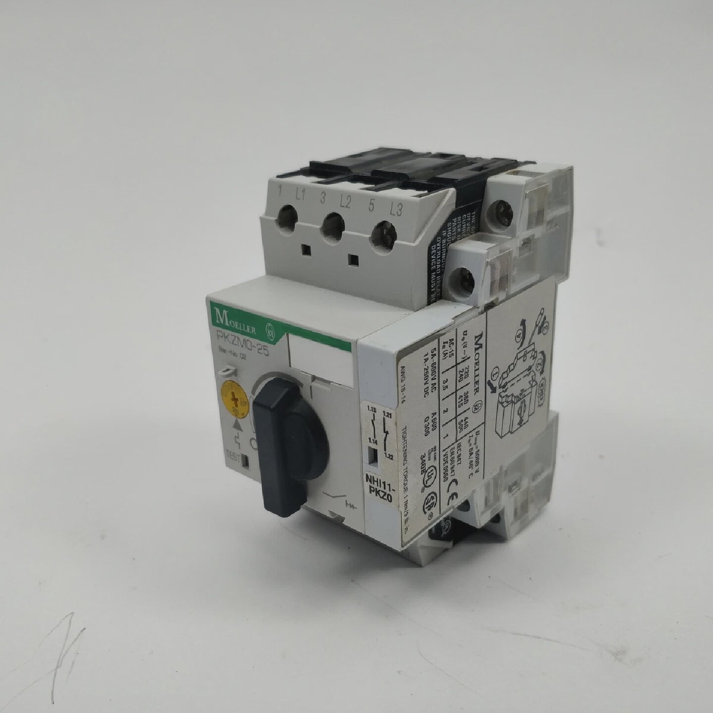 寻XMoellerPkzm025断路器带Nhi11Pkz0