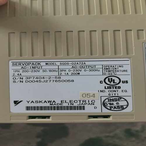 SGDS-02A72A安川驱动器功能正常联系询价