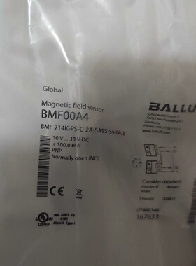 【询价】BALLUFFBMF00A4巴鲁夫传感器BMF 21