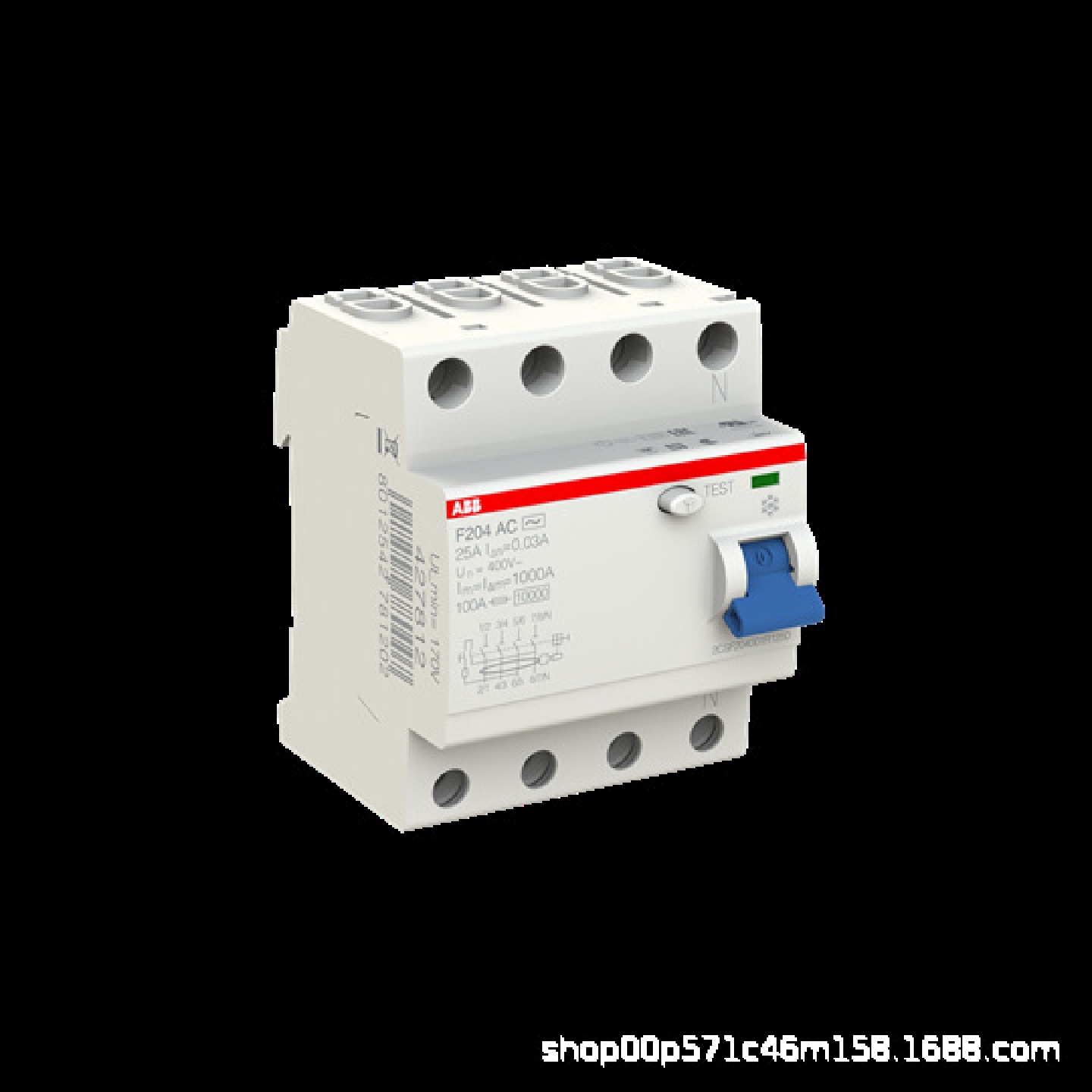 ABB微型漏电断路器开关F202AS-63/0.1F202AC-100/0.5